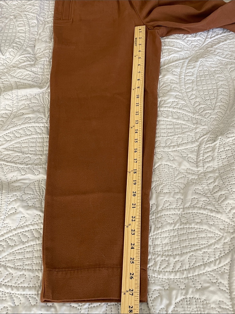 Madewell Rust-Brown High-Rise Elastic Waist Track Pants - Picture 10 of 10